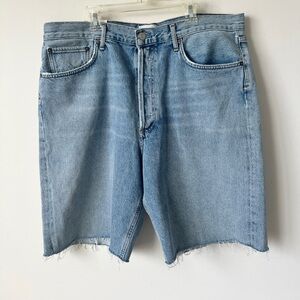 AGOLDE 90’s Mid Rise Loose Denim Shorts Riptide Size 32